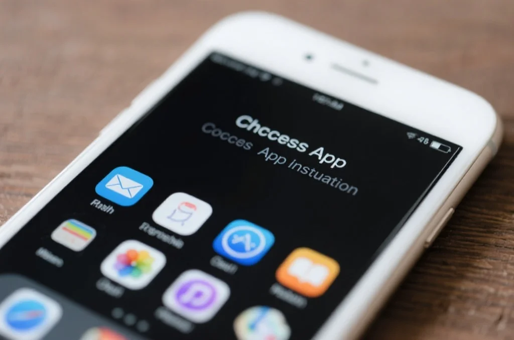 蓝图App成功安装并运行的智能手机界面